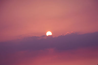 Scenic view of sky during sunset