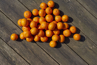 Close-up of orange fruits on table