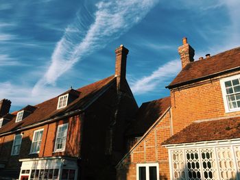 Low angle view of building against sky