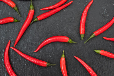 Full frame shot of red chili peppers