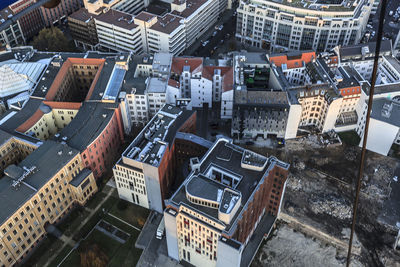 High angle view of cityscape