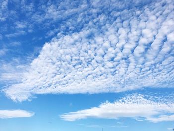 Low angle view of clouds in sky