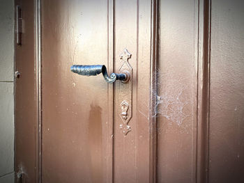 Close-up of closed door