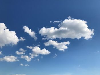 Low angle view of clouds in sky