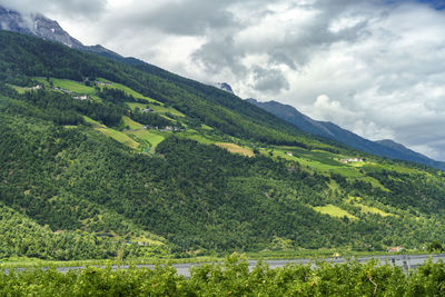 Scenic view of landscape against sky