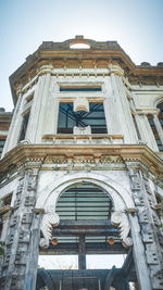 Low angle view of historical building against sky