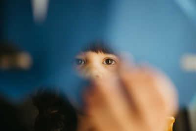 Close-up of man