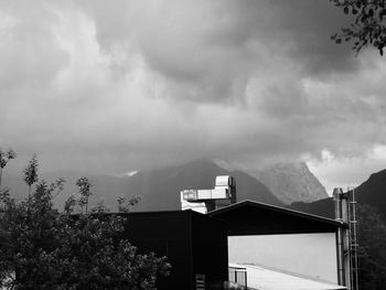 Low angle view of buildings against sky