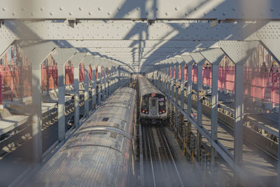 Train in railroad station