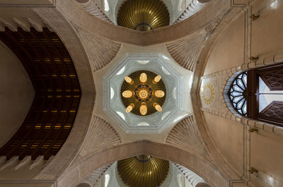 Low angle view of ceiling of building