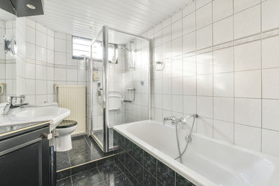 Interior of bathroom