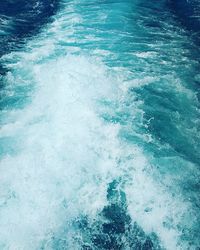 High angle view of swimming pool in sea