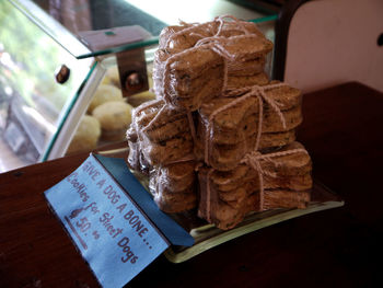 Close-up of ice cream for sale at store