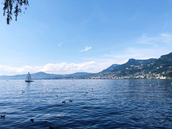 Scenic view of sea against sky