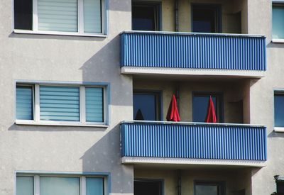 Low angle view of building with balconies 