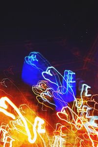 Light painting at night