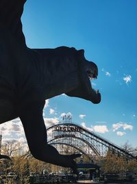 Low angle view of statue