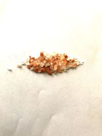 High angle view of meat on table