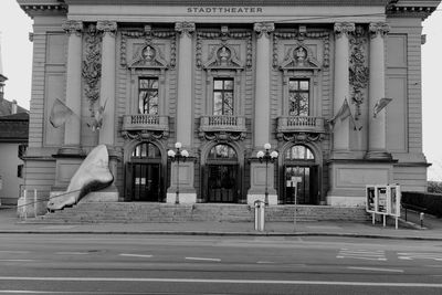 Front of historical building in berne