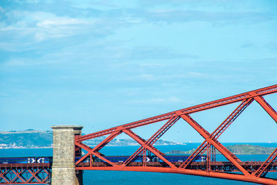 View of bridge against cloudy sky