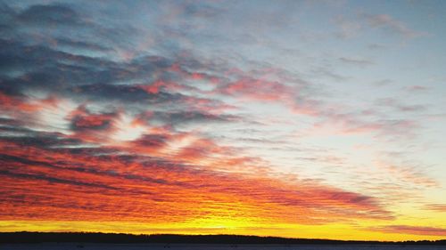 Dramatic sky at sunset