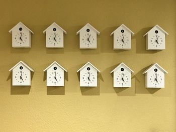 Close-up of text on wall