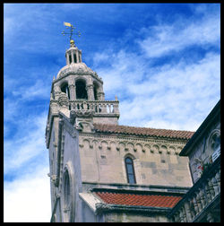 Low angle view of a clock tower