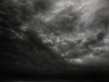 Low angle view of storm clouds in sky