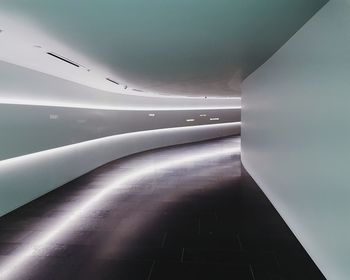 Illuminated tunnel of building