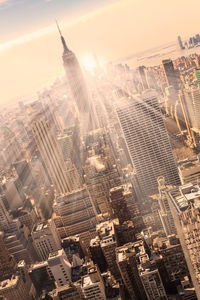 Aerial view of buildings in city