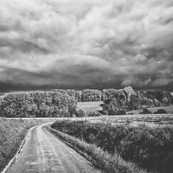 Road passing through landscape