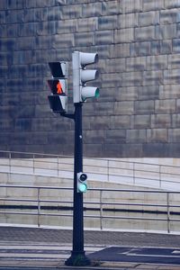 Traffic light in the street