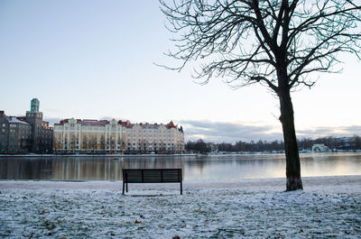 River with buildings in background