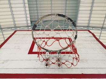 View of basketball hoop