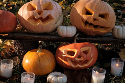 Close-up of jack o lantern