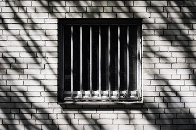 Close-up of window on wall