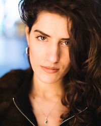 Close-up portrait of young woman