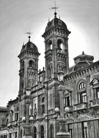 Low angle view of church against sky