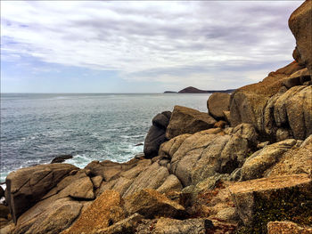 Scenic view of sea against sky