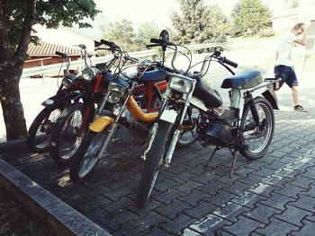 Cars parked in parking lot
