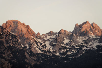 Aerial of the albanian alps taken in may 2022