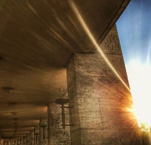 Low angle view of built structure against sky