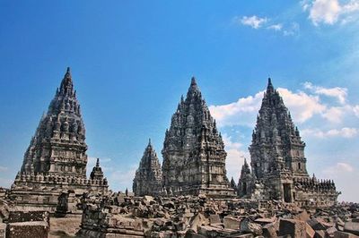 Low angle view of temple