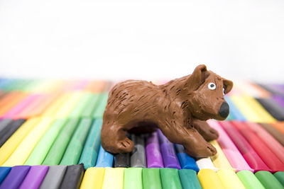 Close-up of stuffed toy on table