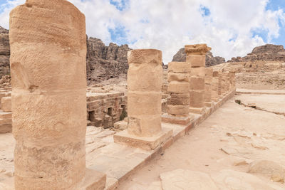 Old ruins against sky