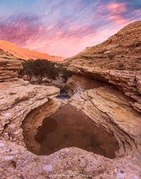 Aerial view of a desert