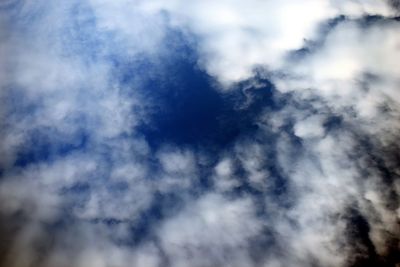 Low angle view of clouds in sky