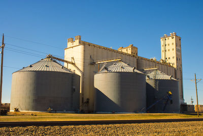 Golden hour at a texas grain elevator 