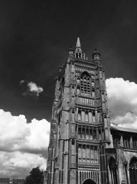 Low angle view of clock tower