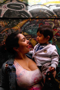 Beautiful young woman standing outdoors